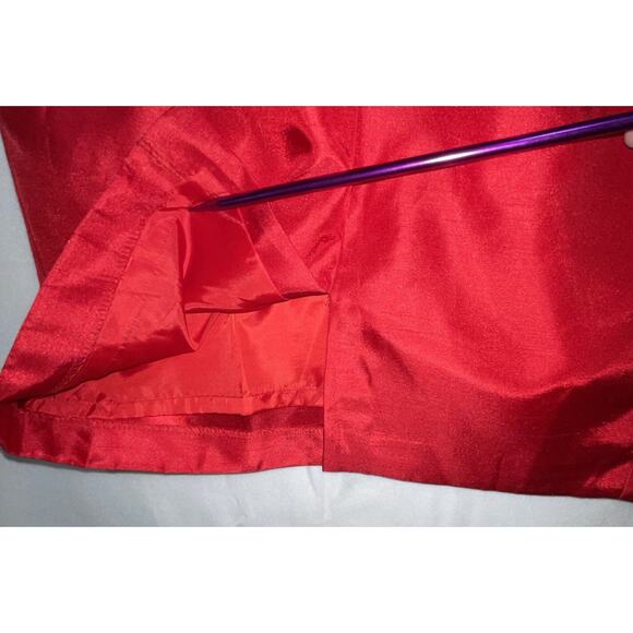 JESSICA HOWARD RED SLEEVELESS RUFFLE TRIM‎ NECKLINE DRESS Size 6 NWT - Picture 10 of 12